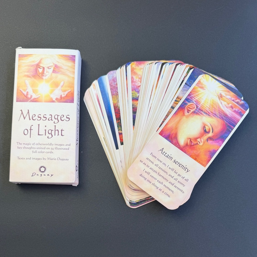 Mario Duguay Messages of Light Oracle Deck 54 Cards Spiritual Meditation Box Set - Picture 5 of 5